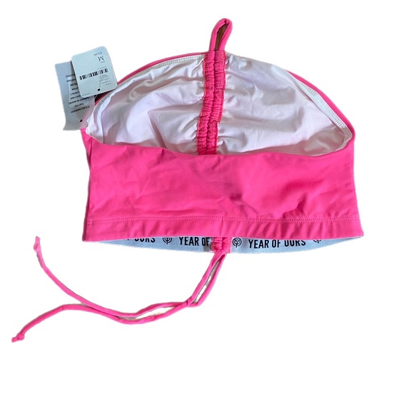 Free people year of ours ruched halter medium nwt pink tube top strapless - Picture 4 of 4